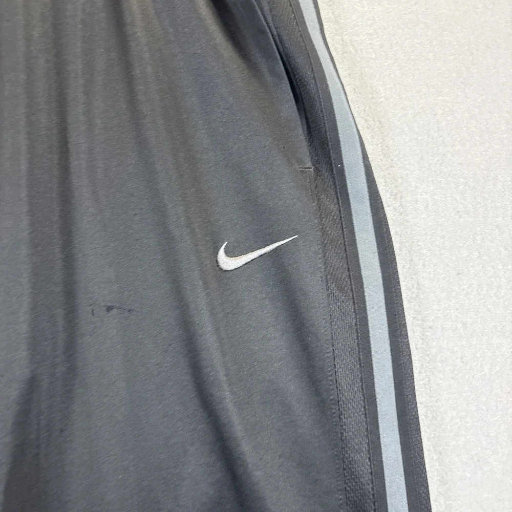Nike‎ Dri-Fit Track Pants Men XL Black Logo 480238 Straight Pockets